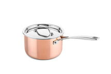 DUCQ Pannenset Koper 6-Delig - Kookpan ø 20, 20, 24 cm & Steelpan ø 16 cm & Braadpan ø 28 cm & Koekenpan ø 26 cm + Deksels