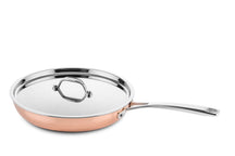 DUCQ Pannenset Koper 6-Delig - Kookpan ø 20, 20, 24 cm & Steelpan ø 16 cm & Braadpan ø 28 cm & Koekenpan ø 26 cm + Deksels