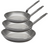 De Buyer Koekenpannenset Lyonnaise Carbone Plus 3-delig - Plaatstaal - ø 20, 24 & 28 cm - zonder anti-aanbaklaag