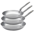 De Buyer Koekenpannenset Mineral B Element 3-delig - ø 20, 24 & 28 cm - zonder anti-aanbaklaag
