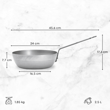 De Buyer Hapjespan / Sauteuse Mineral B Element - ø 28 cm / 4 liter - zonder anti-aanbaklaag