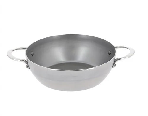 De Buyer Hapjespan / Sauteuse met 2 handvaten - Mineral B Pro - ø 28 cm / 4 liter - zonder anti-aanbaklaag