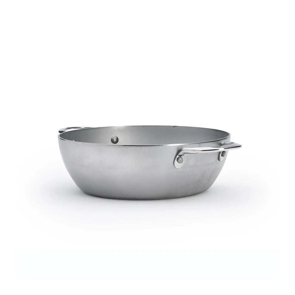 De Buyer Hapjespan / Sauteuse met 2 handvaten - Mineral B Pro - ø 28 cm / 4 liter - zonder anti-aanbaklaag