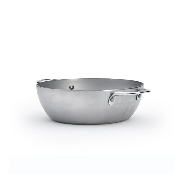 De Buyer Hapjespan / Sauteuse met 2 handvaten - Mineral B Pro - ø 28 cm / 4 liter - zonder anti-aanbaklaag