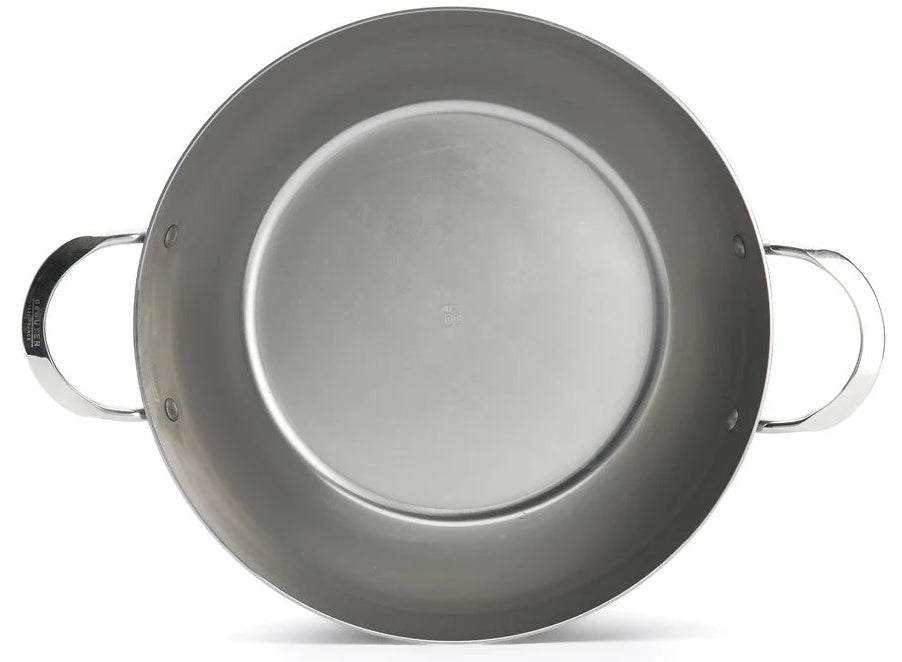 De Buyer Hapjespan / Sauteuse met 2 handvaten - Mineral B Pro - ø 32 cm / 5.5 liter - zonder anti-aanbaklaag