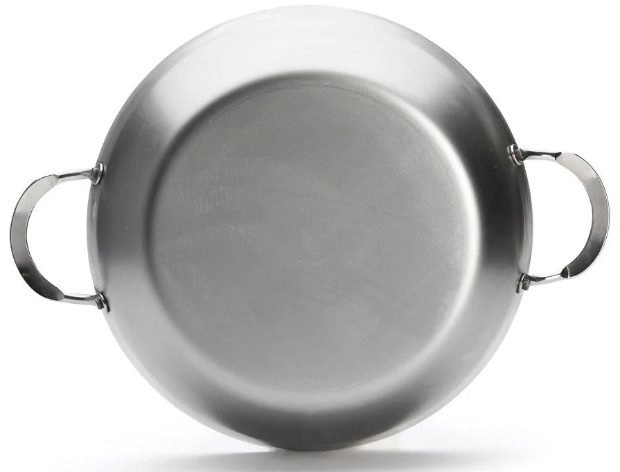 De Buyer Hapjespan / Sauteuse met 2 handvaten - Mineral B Pro - ø 32 cm / 5.5 liter - zonder anti-aanbaklaag