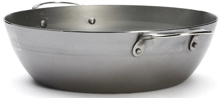 De Buyer Hapjespan / Sauteuse met 2 handvaten - Mineral B Pro - ø 32 cm / 5.5 liter - zonder anti-aanbaklaag