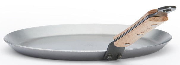 De Buyer pannenkoekenpan / Crepepan Mineral B Hout - ø 24 cm - zonder antiaanbaklaag