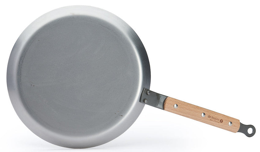 De Buyer pannenkoekenpan / Crepepan Mineral B Hout - ø 24 cm - zonder antiaanbaklaag