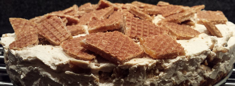 De ultieme no-bake taart voor stroopwafelliefhebbers