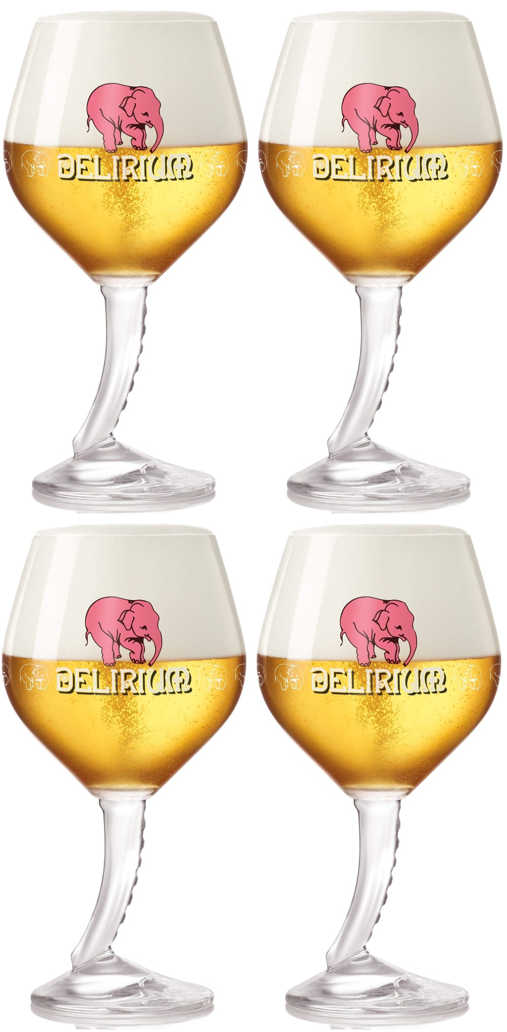 Delirium Bierglazen op Voet 330 ml - 4 Stuks
