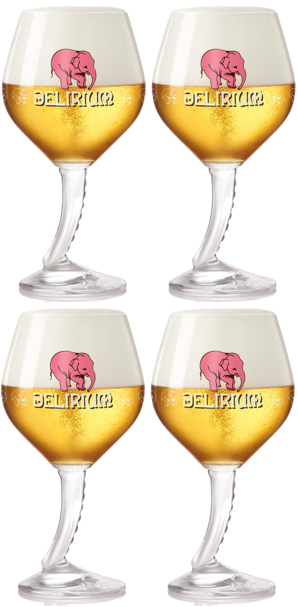 Delirium Bierglazen op Voet 330 ml - 4 Stuks