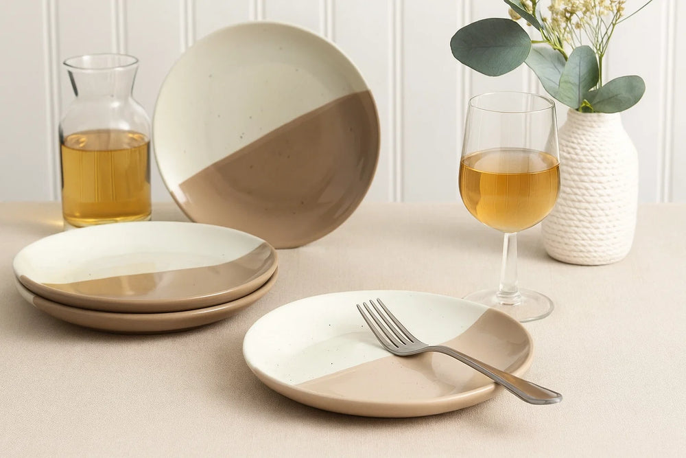 Cookinglife Ontbijtborden / Dessertborden Leem ø 18.5 cm - 6 Stuks