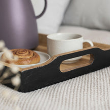 Cosy & Trendy Dienblad Grijs Acacia met Handvatten - 35.5 x 25 cm