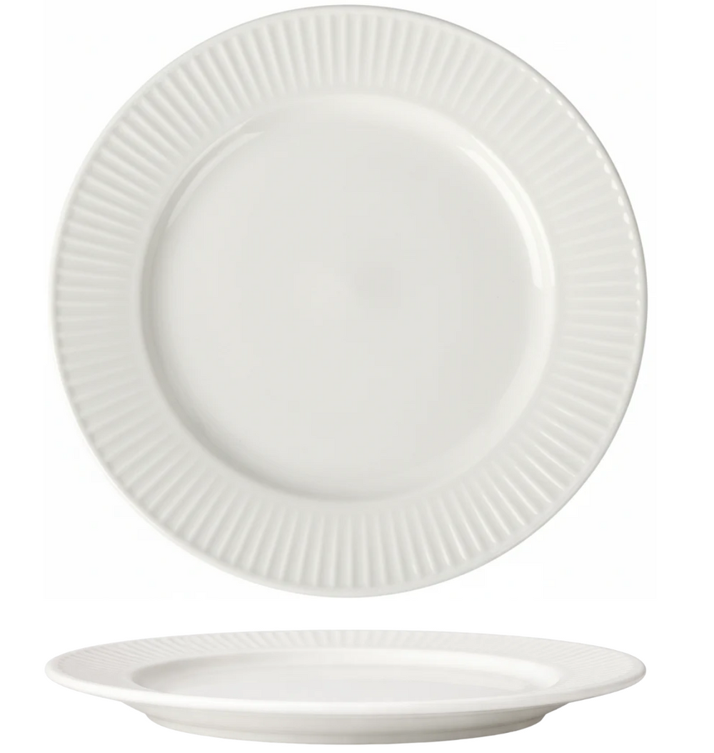 Cookinglife Serviesset Siaki New Bone - Porselein 18-delig / 6 personen - 6 dinerborden, 6 ontbijtborden en 6 kommen