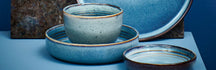ONA Ontbijtborden / Dessertborden Duna Blue ø 21 cm - 4 Stuks
