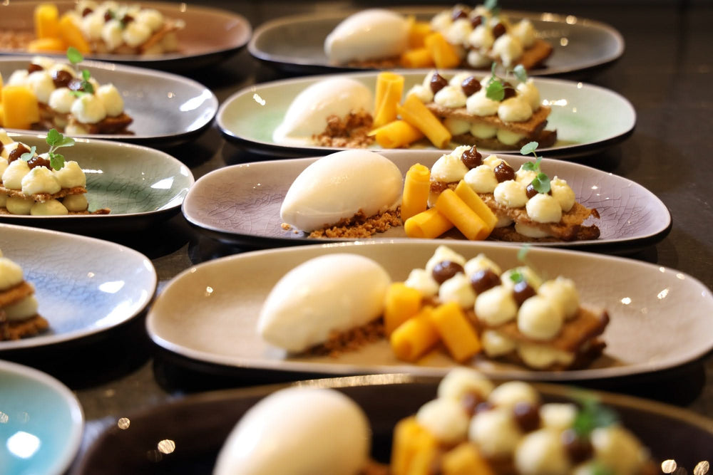 Cosy & Trendy Dessertborden / Tapasborden Streetfood 22.5 x 10 cm - 10 Stuks