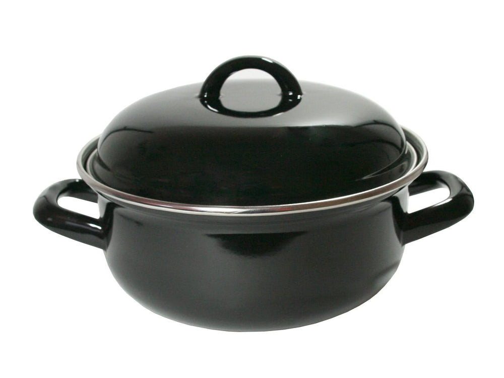 Cookinglife Braadpan met deksel - Emaille - Cooking - ø 26 cm / 5 Liter - geëmailleerde anti-aanbaklaag