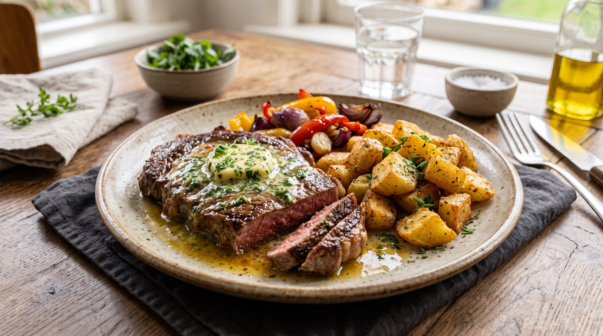 Een klassieke steak die je thuis net zo goed op tafel zet als in een restaurant.