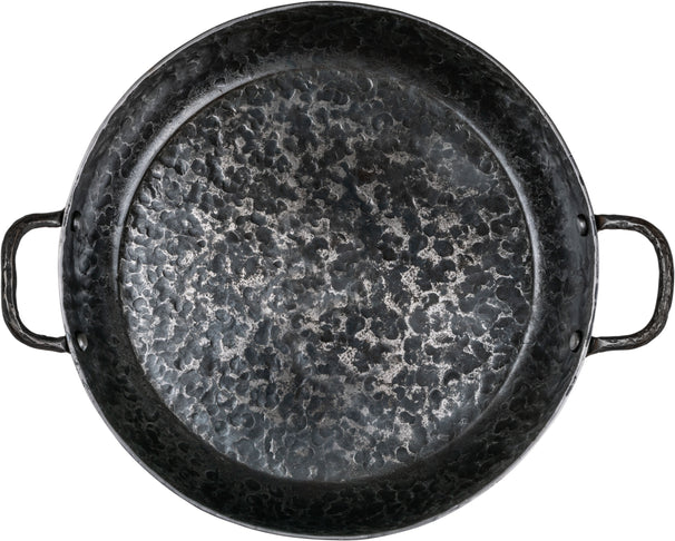 Forged Koekenpan Carbonstaal met 2 handvatten ø 28 cm - geschikt voor alle warmtebronnen - zonder anti-aanbaklaag