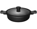 Sola Hapjespan / Sauteerpan met deksel Fair Cooking ø 28 cm - standaard anti-aanbaklaag