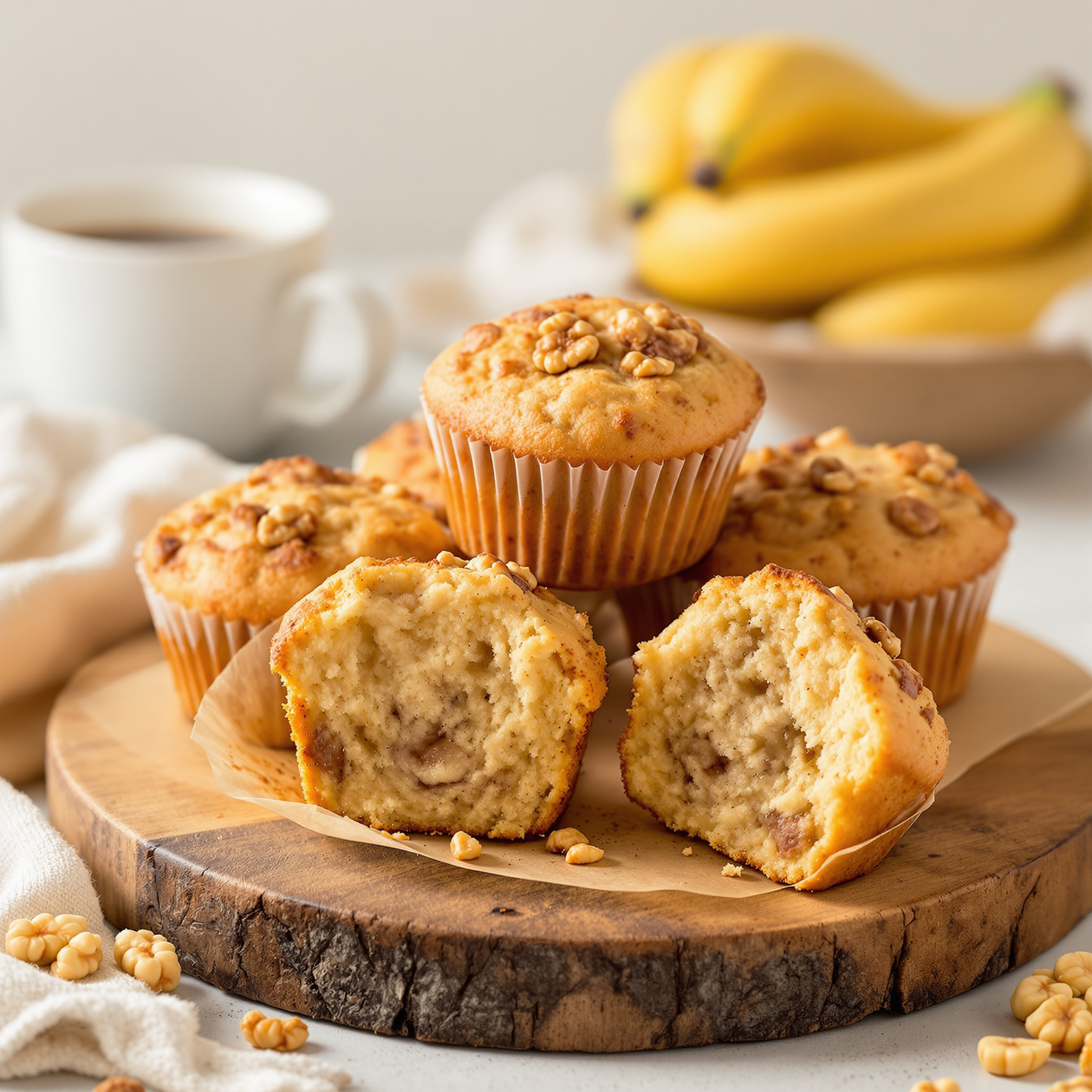Gezonde muffins met banaan, dadels en een vleugje kaneel
