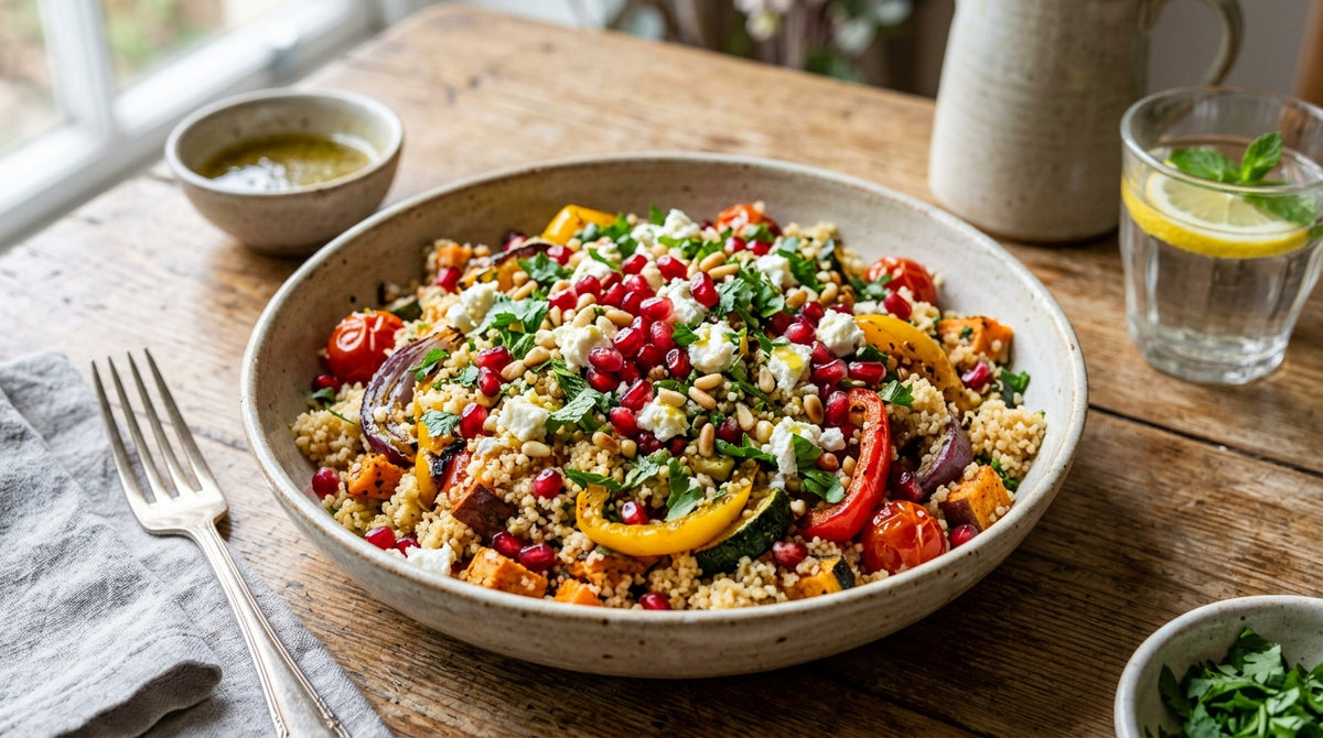 Een kleurrijke salade die indruk maakt zonder dat je er uren voor in de keuken staat.
