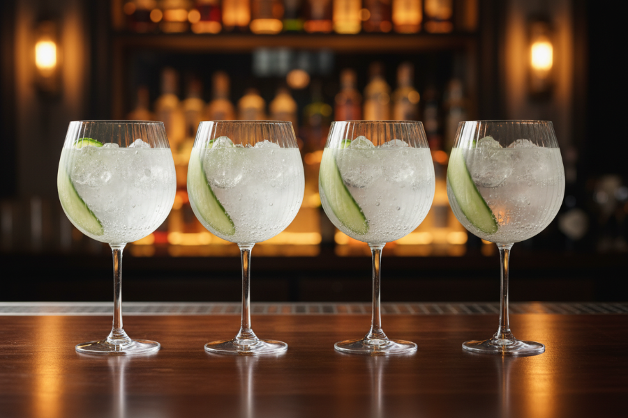 Cookinglife Gin Tonic Glazen Verano 620 ml - 4 stuks - Serveren Cocktails