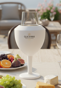GLICERRR Wijnglas koeler en houder set + glas