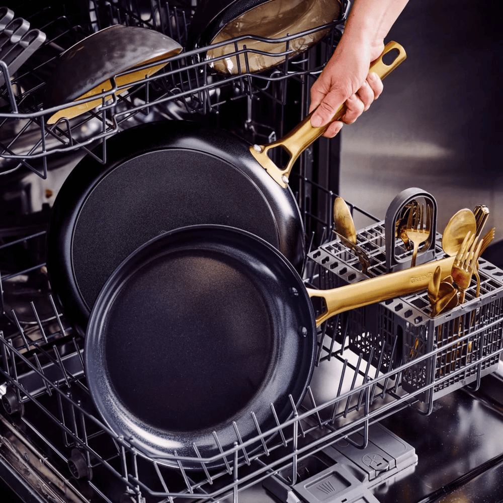 GreenPan Pannenset Padova Reserve Black 6-delig - Keramische anti-aanbaklaag - Kookpan ø 24 cm, Steelpan ø 18, 20 cm, Koekenpan ø 20, 28 cm & Hapjespan ø 24 cm