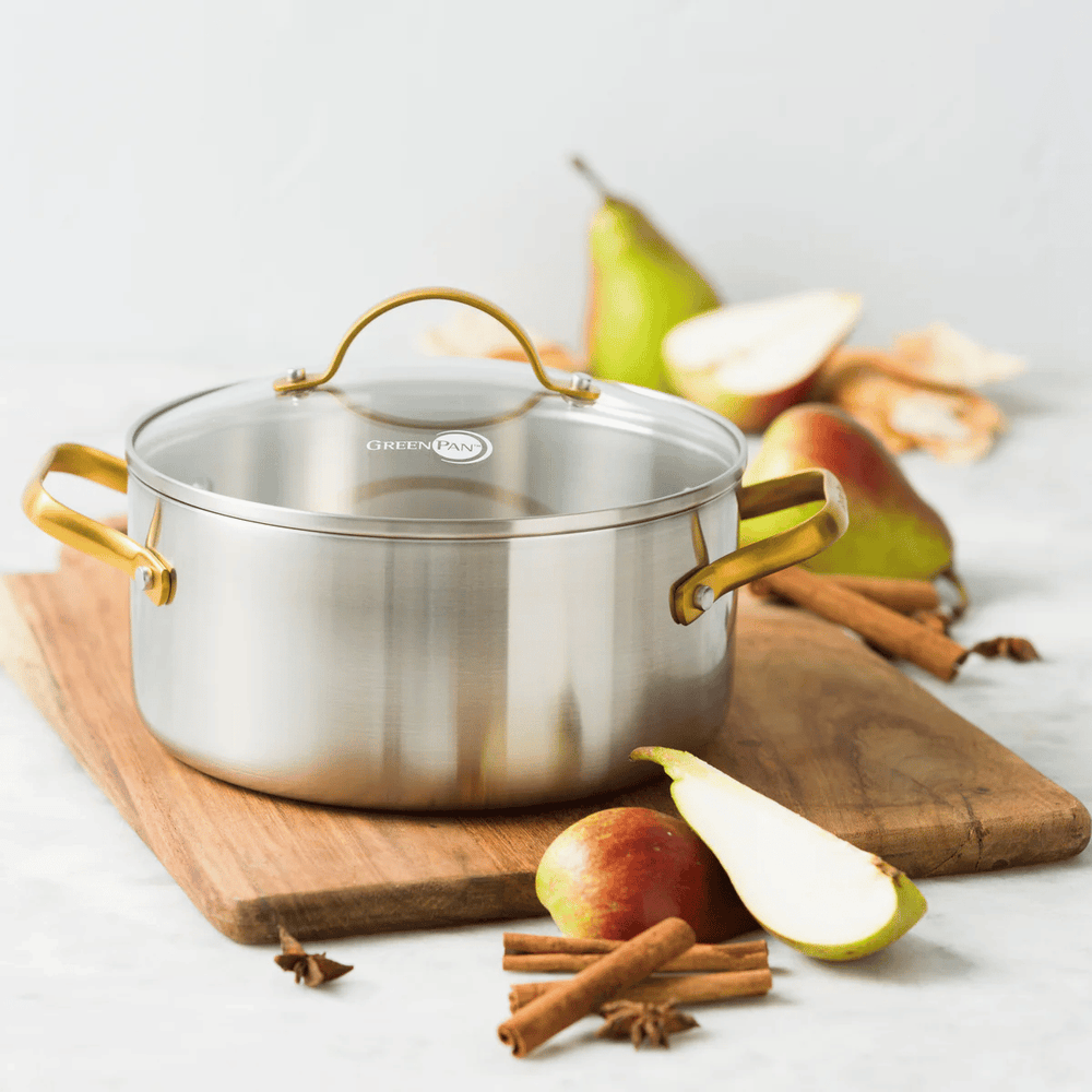 GreenPan Pannenset Padova Reserve 3-delig - Triply - Kookpan ø 20, 24 cm & Steelpan ø 18 cm
