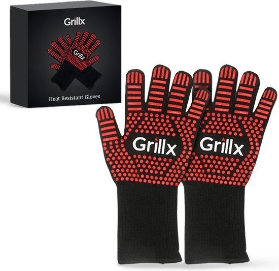 GrillX BBQ Handschoenen / Ovenhandschoenen - Extra Grip - 2 Stuks