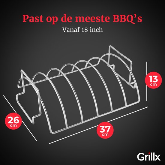 Cookinglife Spareribs Complete BBQ Set - Met Rub, Rek, Sauspan & Slagerspapier