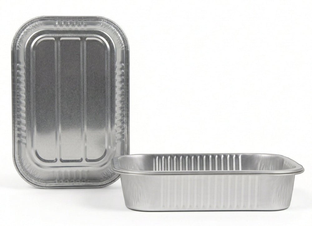 Cookinglife Grill BBQ Aluminium Bakjes / BBQ Grill Tray - 22 x 15 cm - 15 stuks