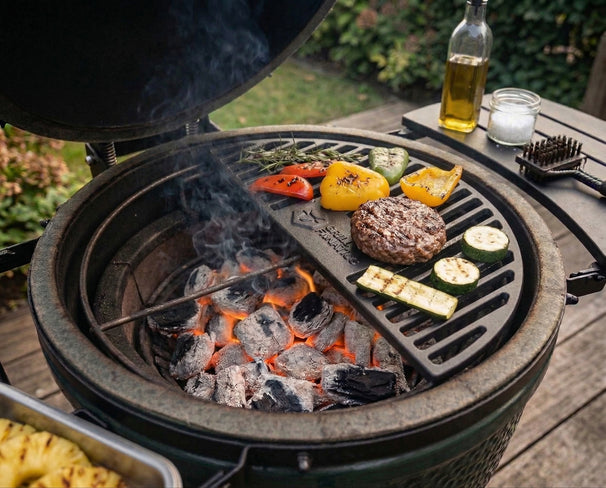 Cookinglife Grill Halve Maan Rooster Gietijzer - Geschikt voor 46 cm Kamado's