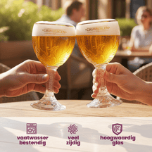 Grimbergen Bierglazen Op Voet 250 ml - 2 stuks