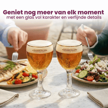 Grimbergen Bierglazen Op Voet 250 ml - 2 stuks