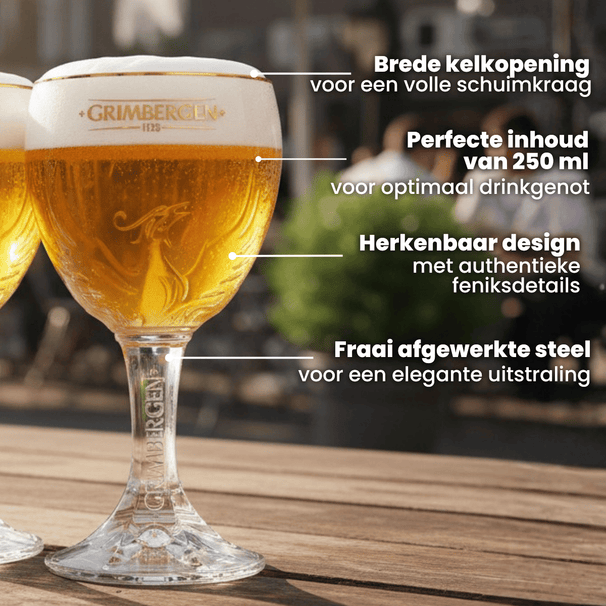 Grimbergen Bierglazen 330 ml - 4 Stuks
