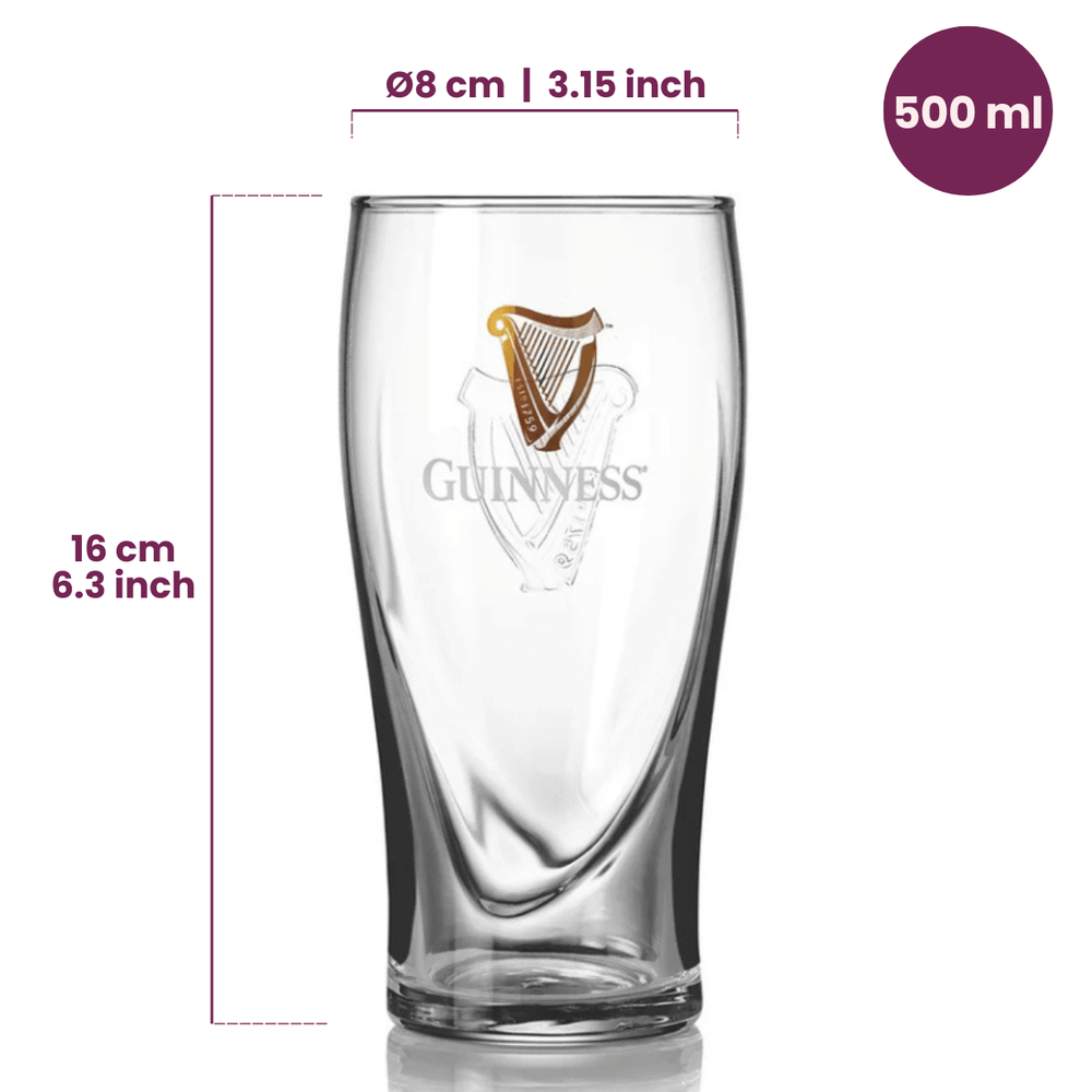 Guinness Bierglazen Pint 500 ml - 2 Stuks