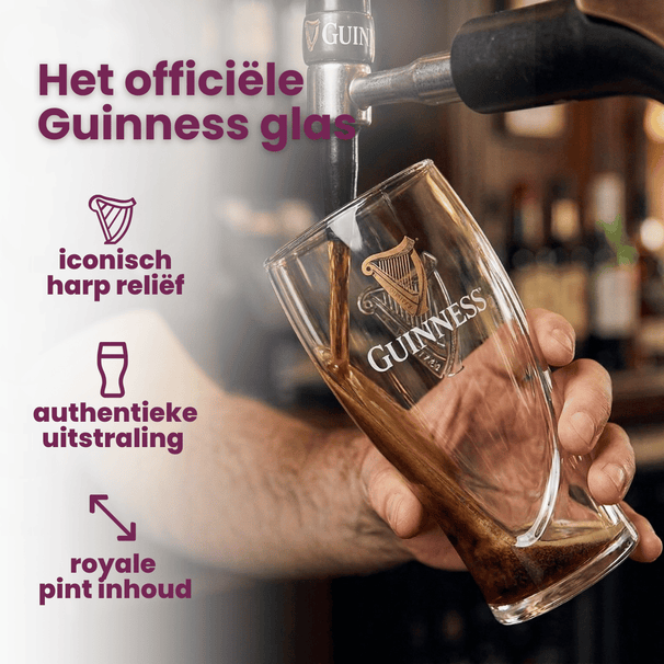 Guinness Bierglazen Pint 500 ml - 2 Stuks