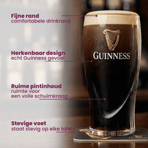 Guinness Bierglazen Pint 500 ml - 2 Stuks