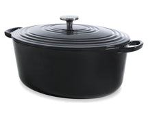 BK Braadpan Bourgogne Jet Black Gietijzer Ovaal 32 x 26 cm / 7.5 Liter