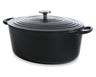 BK Braadpan Bourgogne Jet Black Gietijzer Ovaal 32 x 26 cm / 7.5 Liter