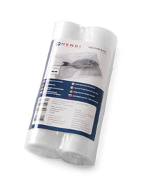Hendi Vacumeerzakken met reliëf op rol - Sous Vide Zakken - 28 x 600 cm - Geschikt voor FoodSaver vacumeermachines - 2 stuks