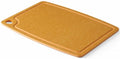 Hendi Snijplank antislip - vaatwasserbestendig -  bruin houtvezel - 37 x 27.5 cm