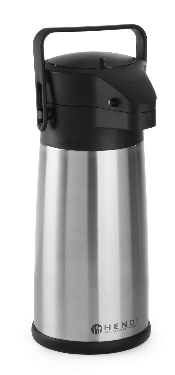 Hendi Thermoskan met Pomp - Pompkan - Isoleerkan - 2.2 Liter