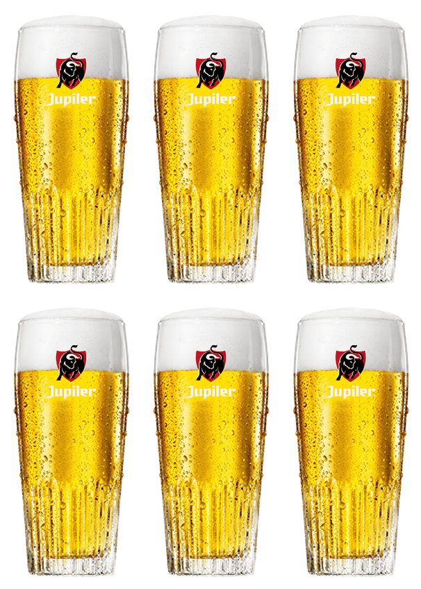 Jupiler Bierglazen - 330 ml - 6 stuks