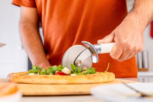 KitchenAid Pizzasnijder Classic Porselein Wit 23.5 cm