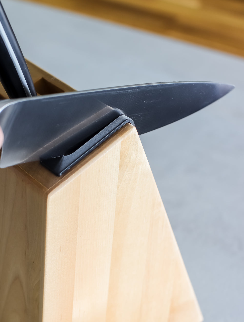 KitchenAid Messenblok Gourmet Berkenhout - 6-delig - Geintegreerde messenslijper