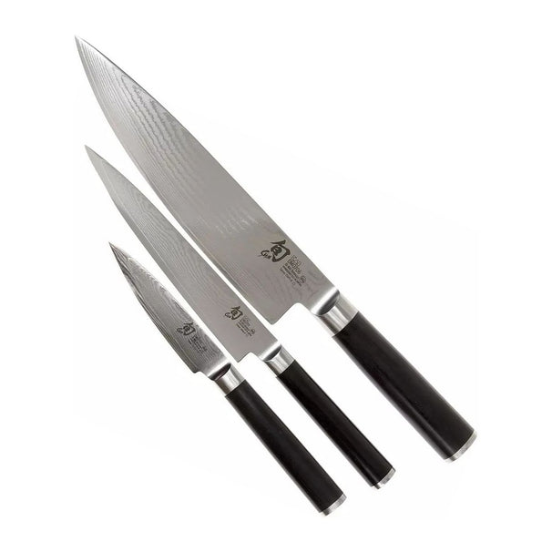 Kai Messenset Shun Classic - 32 lagen damaststaal - (Officemes + Universeel Mes + Koksmes) 3-delig - DMS-300